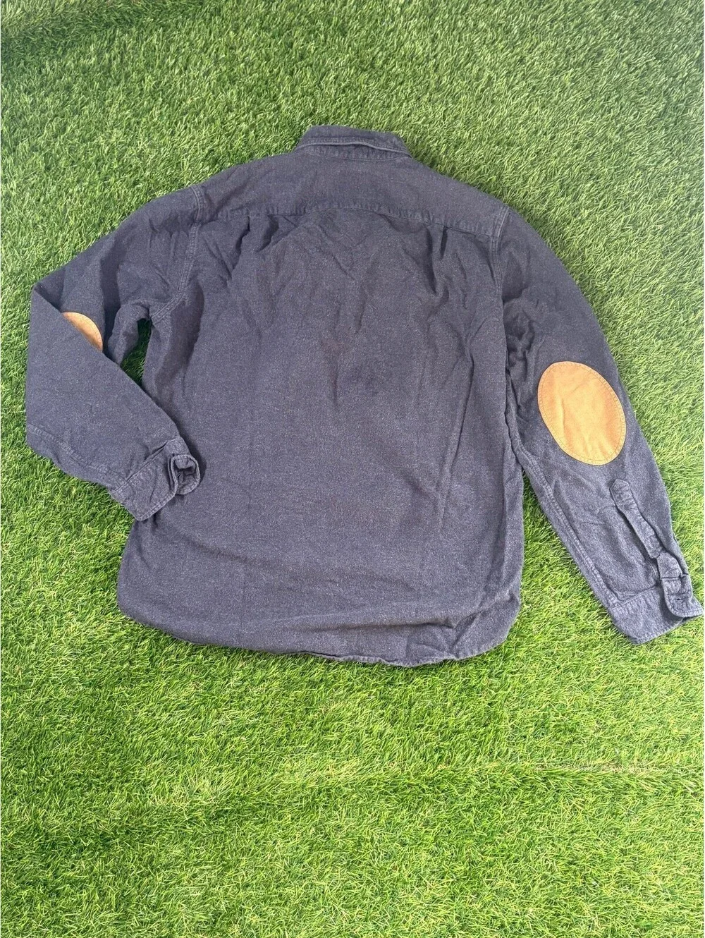 90s J.Crew 100% Cotton Navy Workshirt, Men's Medium